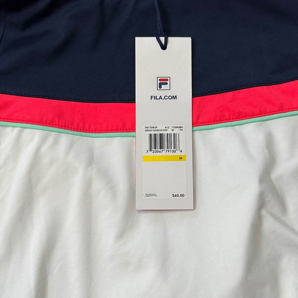 Fila Black and White Athletic Dress with Red Highlights - Picture 4 of 16